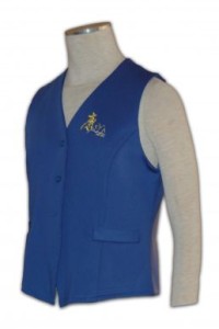 V068 button up vests jackets custom embroidered logo